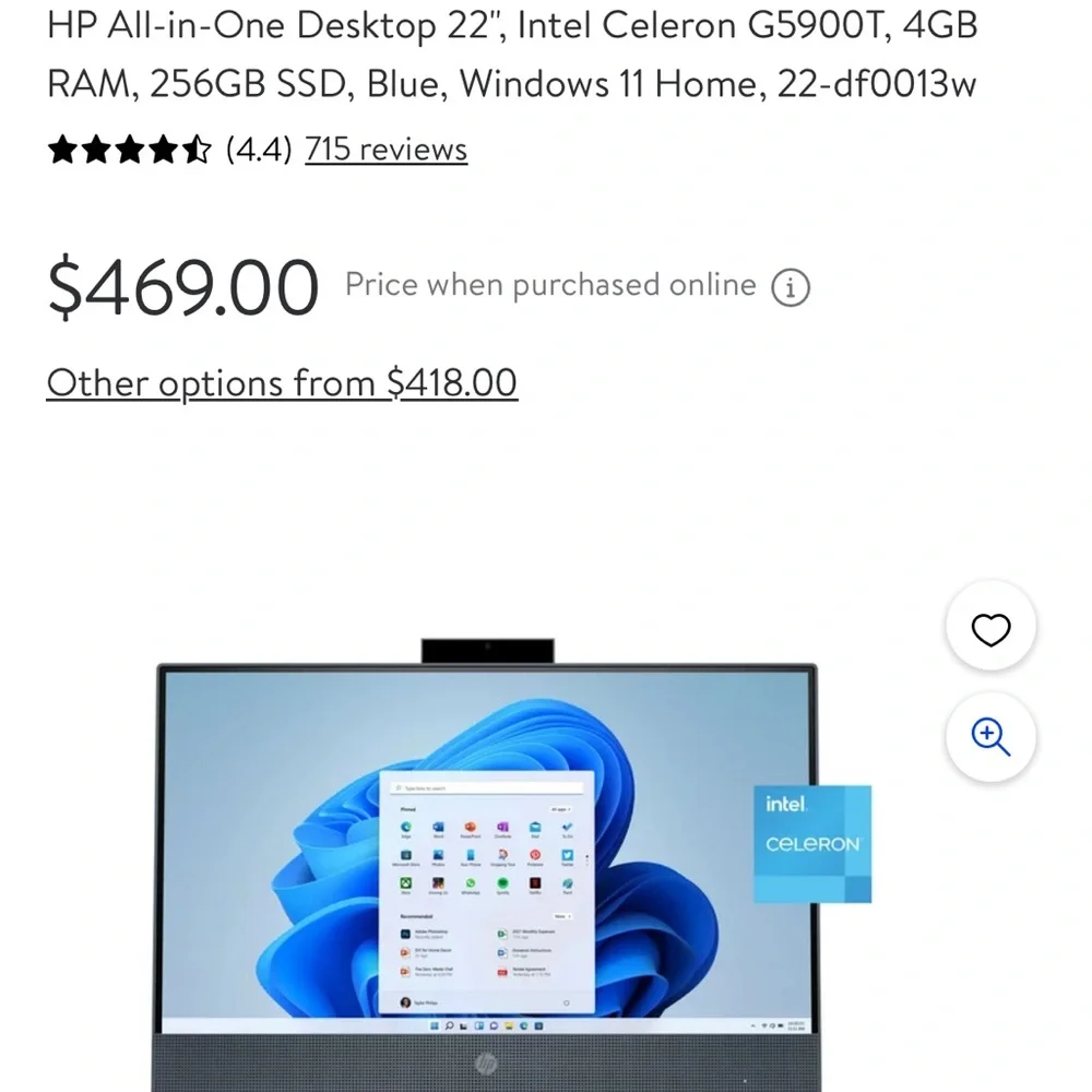 HP all in one computer